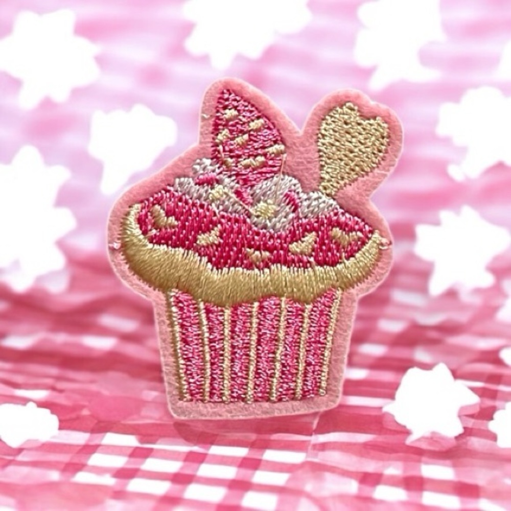 Embroidered Cupcake Patch